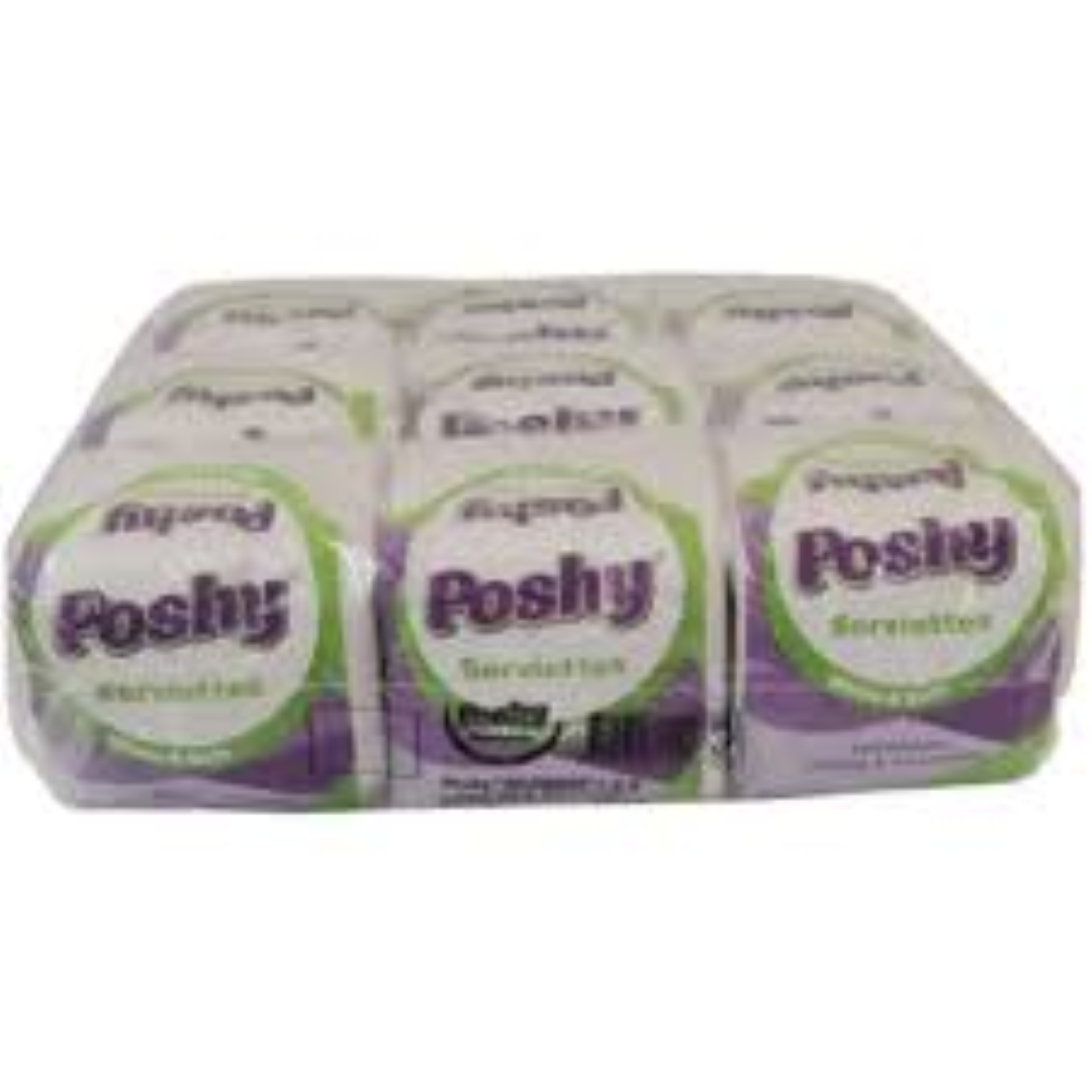  Poshy Serviettes - 100 Sheets  Premium Blended  1 Ply  30cm*30cm - Single Pack (Bale)